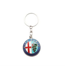 1 portachiavi in ​​pelle e metallo 3D per LK Alfa Romeo Giulietta GT 159 Mito