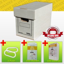 Set da collezione DELUXE Silver Age Size: 1 Comic Box (Corto), 100 custodie con linguetta, 1