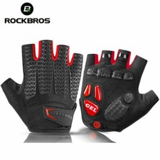 Guanti RockBros Autunno Primavera MTB Bici Bicicletta GEL Pad Antiurto Mezza Dita 