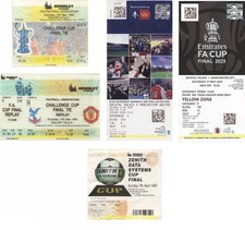 riproduzione CRYSTAL PALACE 1990-2025 fa cup league trofeo biglietto finale [RMT]