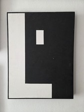 Mirella Bentivoglio, l'assente positivo/negativo legno figura 1971,tempera su te