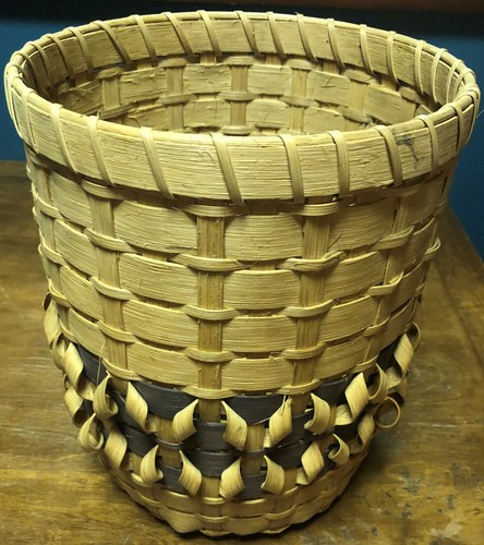 Cesto porta rifiuti rattan