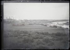 Paesaggio Industriale c1900 Foto Negativo Placca Da Lente Vintage