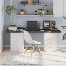 vidaXL Piano Tavolo Grigio