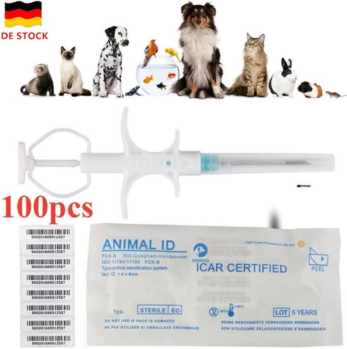 100 chip animali transponder