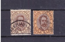 FRANCOBOLLI Italia Regno Umberto I 1889 2 L.  Varietà Colore FXD9