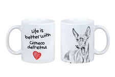 Cirneco dell etna tazza con - cirneco, dell'etna