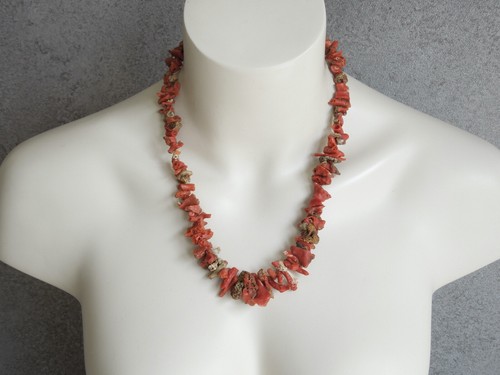 Collana antica corallo con - collana,