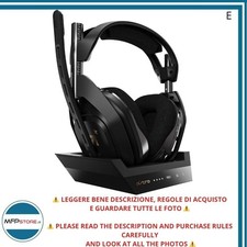 ASTRO A50 Cuffia Wireless 4ª Gen + Base – Dolby, Game/Voice, 15 m, 2.4 GHz
