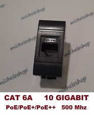 presa dati rj45 cat6a UTP 10 gigabit compatib. bticino living international nero