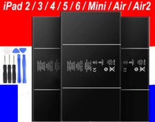 BATTERIE INTERNE NEUVE 0 CYCLE POUR IPAD 2 / 3 / 4 / 5 / 6 / AIR / MINI / AIR 2