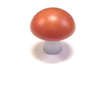 Pomolino Pomello per mobili cucina ante armadi in CILIEGIO con base in EcoNichel