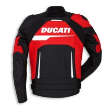 DUCATI CORSE Giacca Moto Racing Moto Racing Pelle Giacca Motociclista