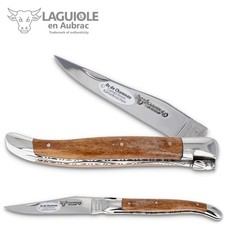 Coltello tascabile Laguiole en Aubrac 12 cm osso di cammello coltello scheda guilloché