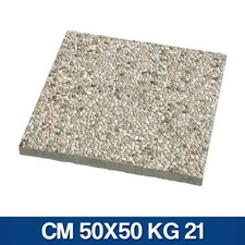 BASE PER OMBRELLONE MATTONELLA IN CEMENTO 50X50 CM DA GIARDINO 4 PEZZI (34248/4)