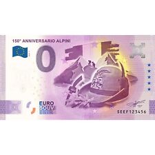 0 € ZERO EURO SOUVENIR BANCONOTA ITALIA 2022 - 150° ANNIVERSARIO ALPINI