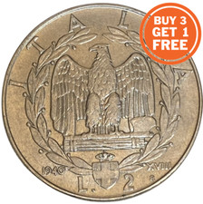 2 ITALIAN LIRE - VITTORIO