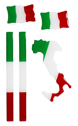 Bandiere italia set - set, adesivi