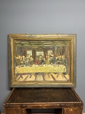 Dipinto Olio Su Tela L’Ultima Cena Anno 1957