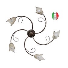 Plafoniera a soffitto in ferro