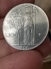 100 Lire 1957 Minerva - Italia