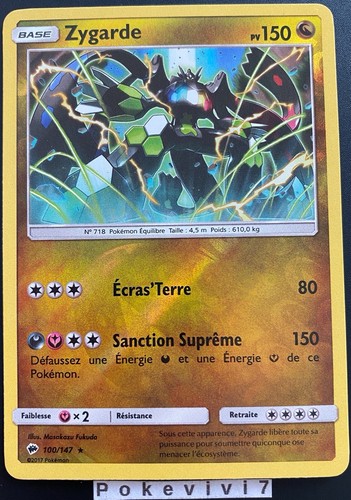 Carte pokemon zygarde - pokemon,