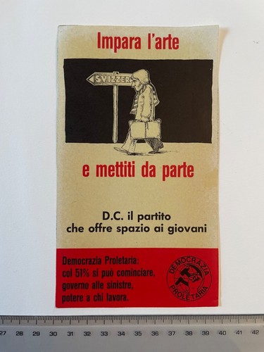 Democrazia proletaria adesivo - democrazia,