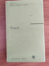 PASCAL OPERE DI MICHELE FEDERICO SCIACCA - L'EPOS 1989