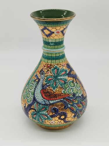Vaso dipinto mano oro 21 - vaso, h.