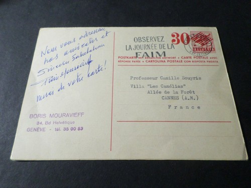 Svizzera biglietto postale - biglietto, con