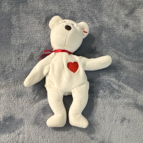 Peluche orso bianco valentino - peluche,
