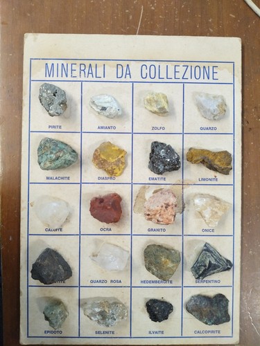 Quadro minerali collezione - minerali,