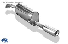 Scarico Sportivo Seat Ibiza 4 Tipo 6J Dal 2008 1x90mm Rotondo Con Abs.