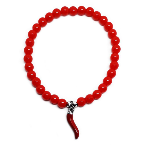 Bracciale corno rosso - bracciale,