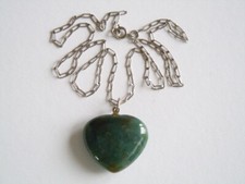 Collana Ciondolo Cuore Pietra