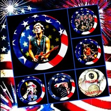 4TH OF JULY ROCK CELEBRATION FIVE LARGE PINS