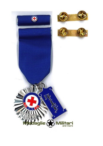 Medaglia nastrino cri mongolia - medaglia/nastrino,