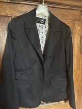 Gattinoni Giacca  nera con bottoni griff ben rifinito Taglia 46.