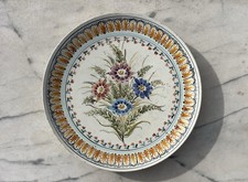 Ceramica Di Grottaglie Grande Piatto da Parete Natura XX Sec.