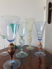 6Calici in vetro di murano da collezione