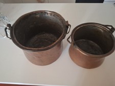 Set di due pentole in rame