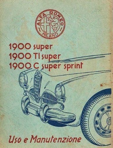 Alfa romeo 1900 manuale - 1900,