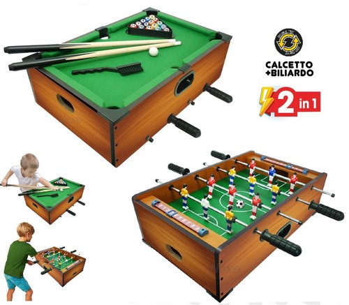 Calcio balilla con biliardo - con,