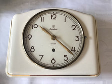 JUNGHANS EXACTA OROLOGIO DA CUCINA OROLOGIO DA PARETE 4047 MADE IN GERMANY ANNI 60 BORDO ORO CERAMICA