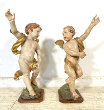 COPPIA ANTICO PUTTO BAROCCO