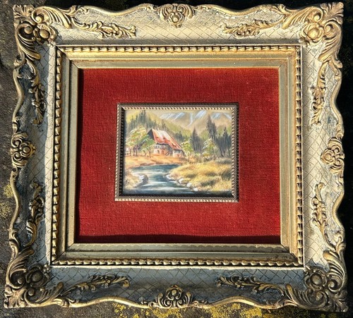 Quadretto miniatura firmato