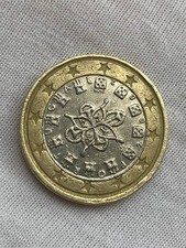 1€ Portugal 2002 - errore di conio - conio decentrato