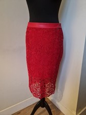 Gonna rossa in pizzo Liu•jo