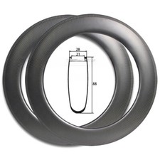 2 Pezzi 700c Carbonio Pista o