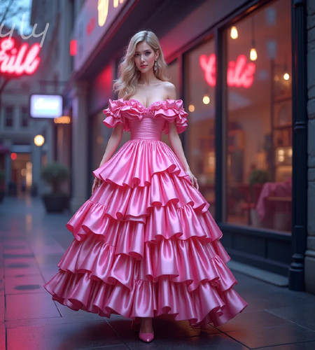 Elegant costume pink wedding - elegant,
